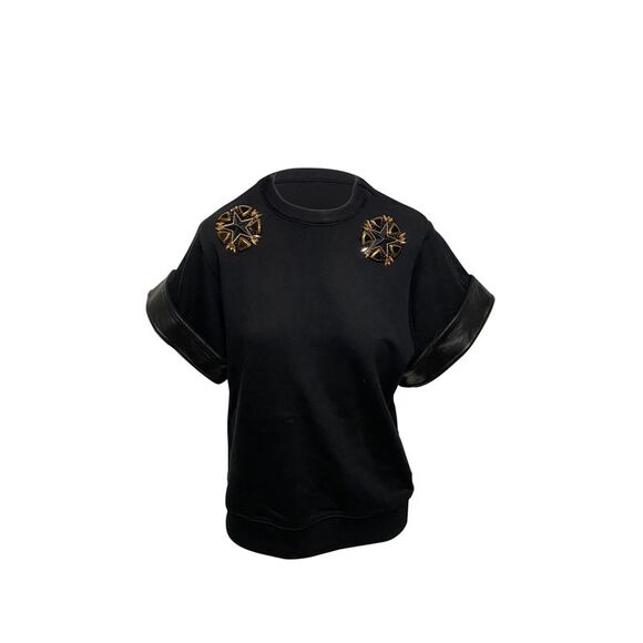 Givenchy Star Embellished Blouse in Black Cotton - Picture 1 of 11
